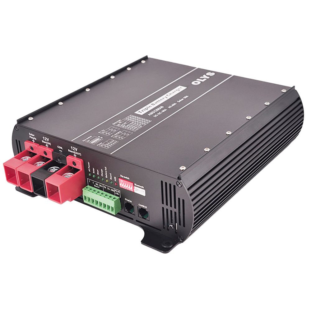CCTV & Alarmas Cargador de batería 3 en 1 AC, DC y Solar MPPT ABS-126040