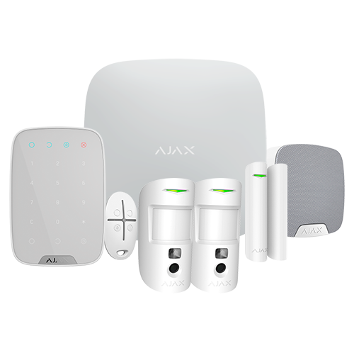 Ajax Kit de alarma profesional Certificado Grado 2 color blanco AJ-HUB2KIT-DP-PRO-W