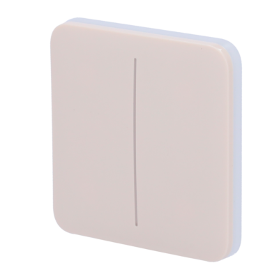 Ajax Panel táctil para interruptor de luz doble color marfil AJ-SOLOBUTTON-2G-IVO