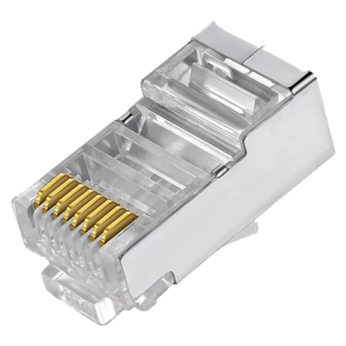 CCTV & Alarmas Conectores RJ45 FTP CAT 5E para crimpar CON300-FTP5E