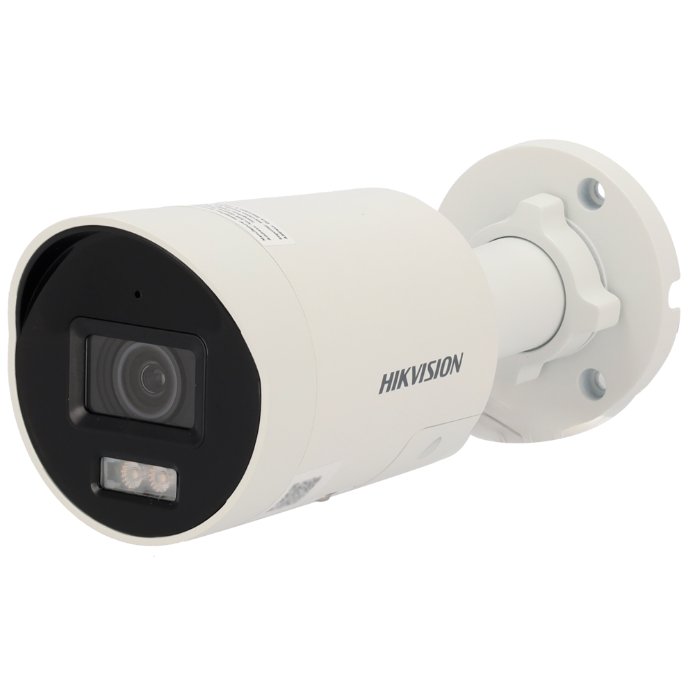 Hikvision Cámara Bullet IP gama PRO color blanco 4 MP, 2.8 mm, WiFi, PoE DS-2CD2047G2H-LIU/SL(2.8mm)(eF)