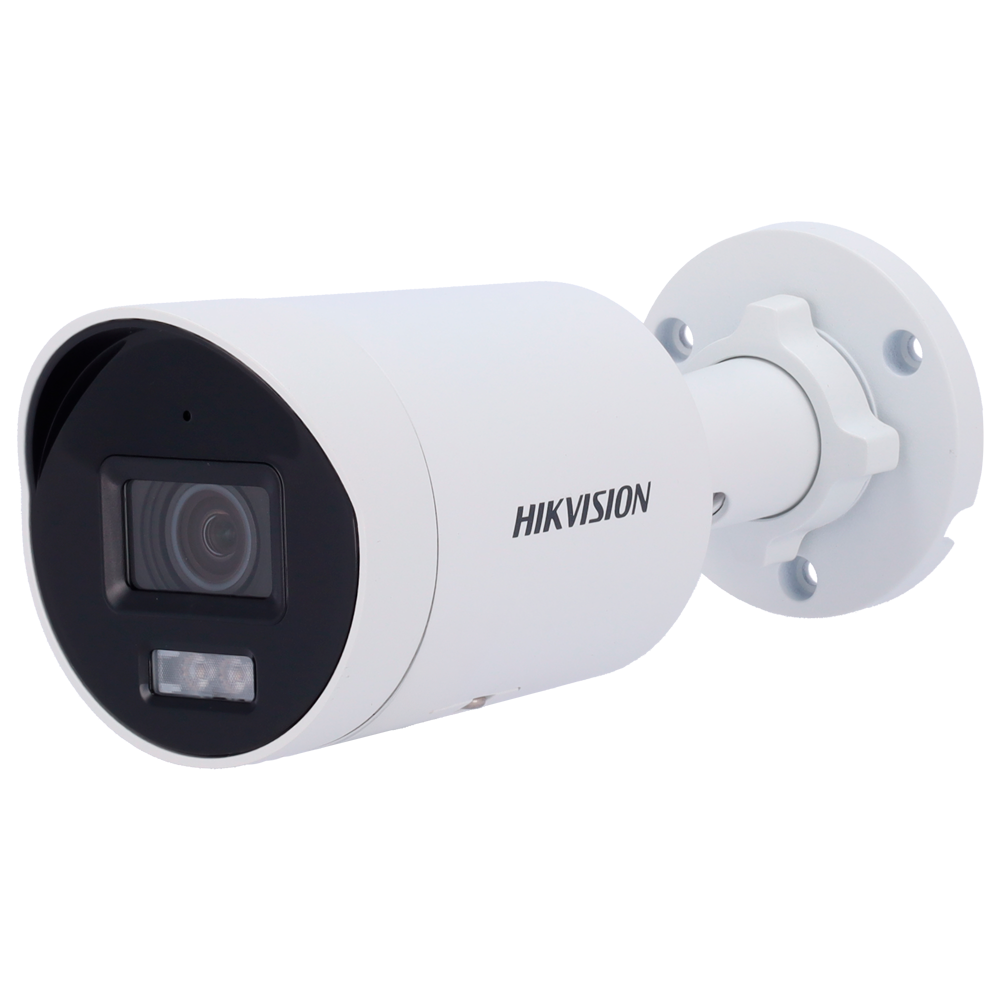 Hikvision Cámara Bullet IP gama PRO color blanco 8 MP, 2.8 mm, WiFi, PoE DS-2CD2086G2H-IU(2.8mm)(eF)