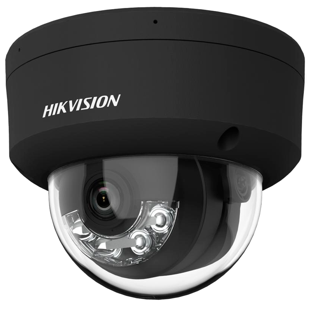 Hikvision Cámara Domo IP gama PRO color negro 6 MP, 2.8 mm, WiFi, PoE DS-2CD2163G2-LIS2U(2.8mm)(BLACK)
