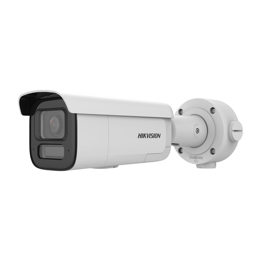 Hikvision Cámara Bullet IP gama PRO color blanco 4 MP, 2.8 ~ 12 mm Motorizada, WiFi, PoE DS-2CD2646G2HT-IZS2U/SL(2.8-12mm)eF