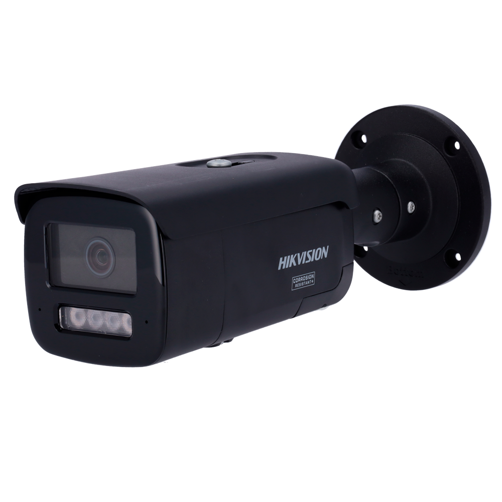 Hikvision cámara IP Bullet gama PRO ColorVu3.0 color negro 4 MP, 2.8 mm, WiFi, PoE DS-2CD2T47G3-LIS2UY/SL(2.8mm)/BLACK