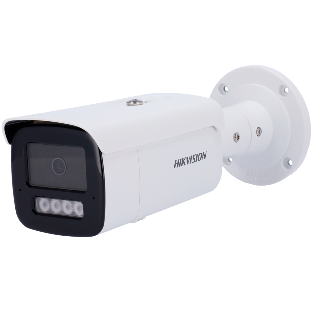 Hikvision Cámara Bullet IP gama PRO color blanco 8 MP, 2.8 mm, WiFi, PoE DS-2CD2T83G2-4LI2U(2.8mm)