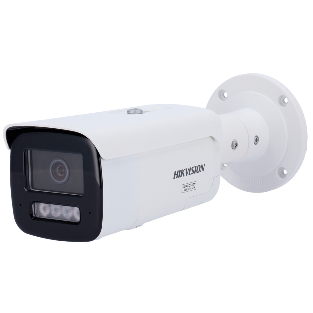 Hikvision cámara IP Bullet gama PRO ColorVu3.0 color blanco 8 MP, 2.8 mm, WiFi, PoE DS-2CD2T87G3-LIS2UY/SL(2.8mm)
