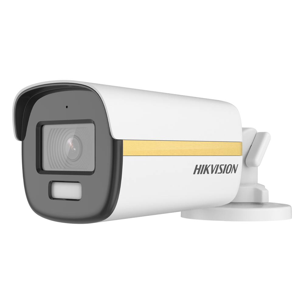 Hikvision cámara Bullet 4en1 Gama PRO color blanco 2 MP, 2.8 mm DS-2CE12DF3T-FS(2.8mm)