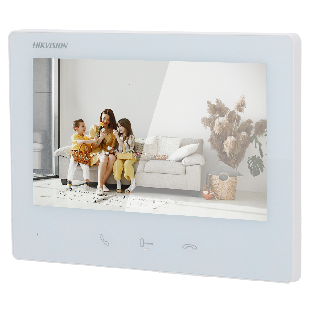 Hikvision Intercom Monitor para videoportero Pantalla TFT de 7" DS-KH7300EY-TE2/White