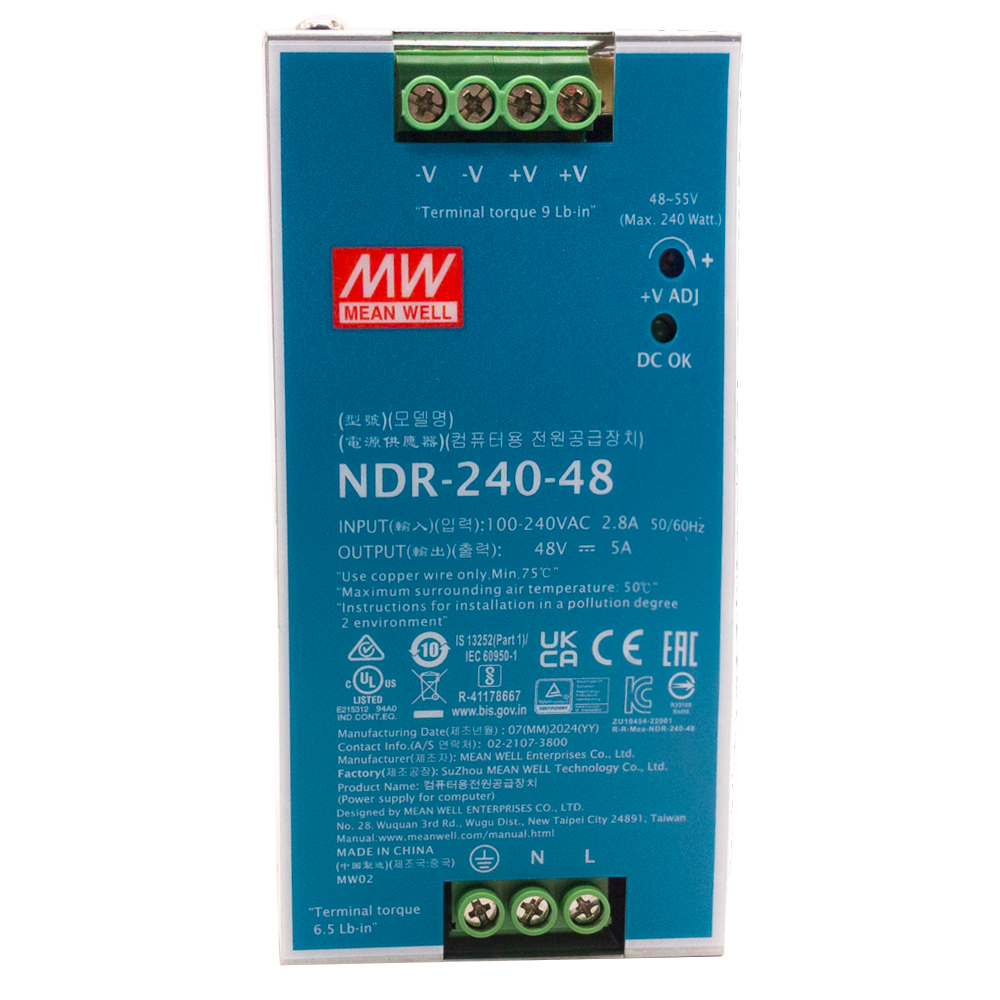 Hikvision Fuente de alimentación industrial NDR-240-48