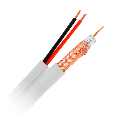 Safire Cable Combinado RG59 + alimentación RG59P-100B-SIAM