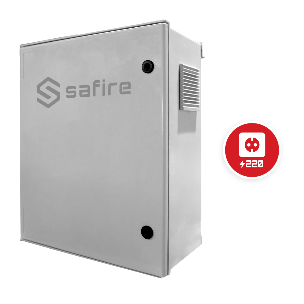 Safire Armario de poliéster SMC Diferencial, magnetotérmico y SPD color blanco SF-BOX08ECO-BMS-IP55