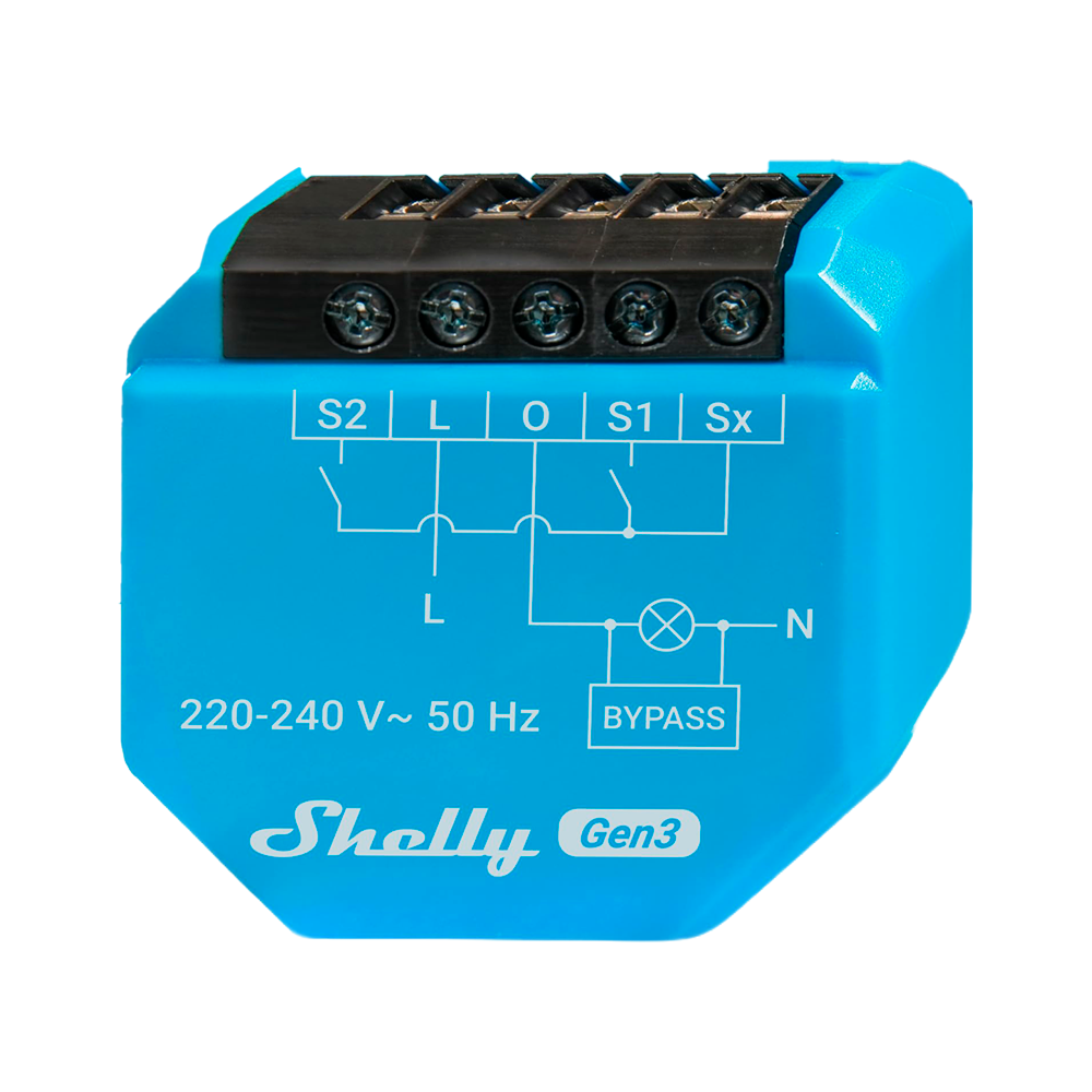 Shelly 1L Gen3 WiFi 2.4 GHz IEEE802.11 b/g/n / Bluetooth SH-1L-GEN3
