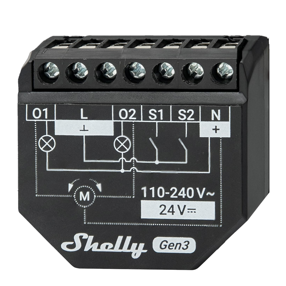 Shelly 2PM Gen3 WiFi 2.4 GHz IEEE802.11 b/g/n / Bluetooth SH-2PM-GEN3