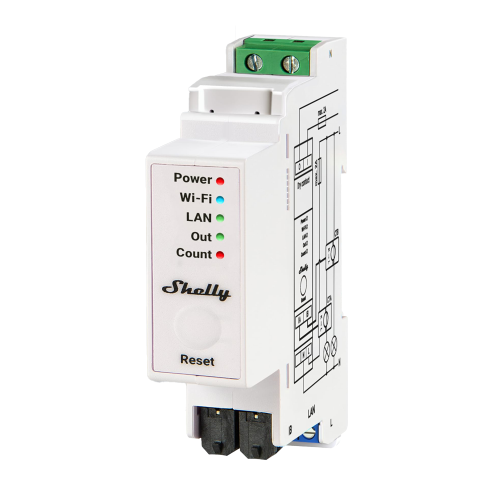 Shelly PRO EM WiFi 2.4 GHz IEEE802.11 b/g/n SH-PRO-EM-50