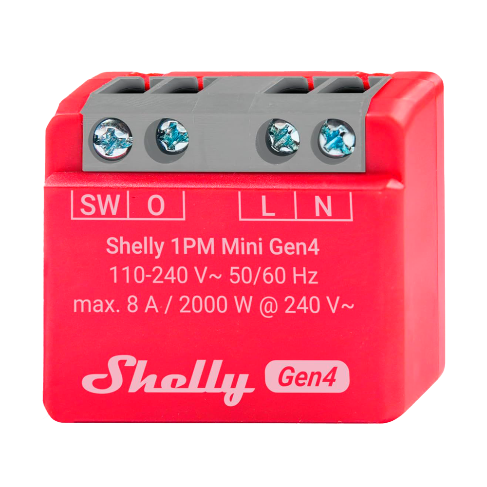 Shelly 1PM Mini Gen4 WiFi 2.4 GHz / Bluetooth / Zigbee SH-SL-1PM-MINI-GEN4
