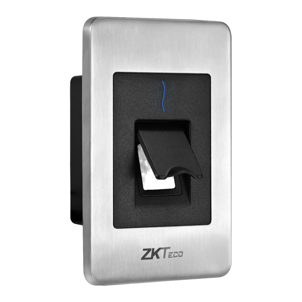 Zkteco Lector de acceso Acceso por huella Silk ID y tarjeta EM ZK-FR1500A-WP-EM