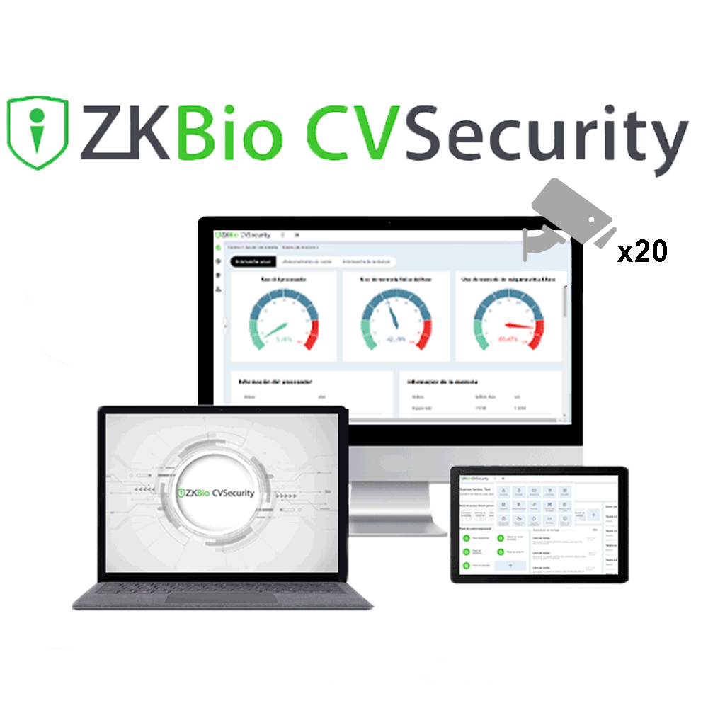 Zkteco Licencia software control de acceso ZK-SOF-ZKBIOCV-IVS-P20